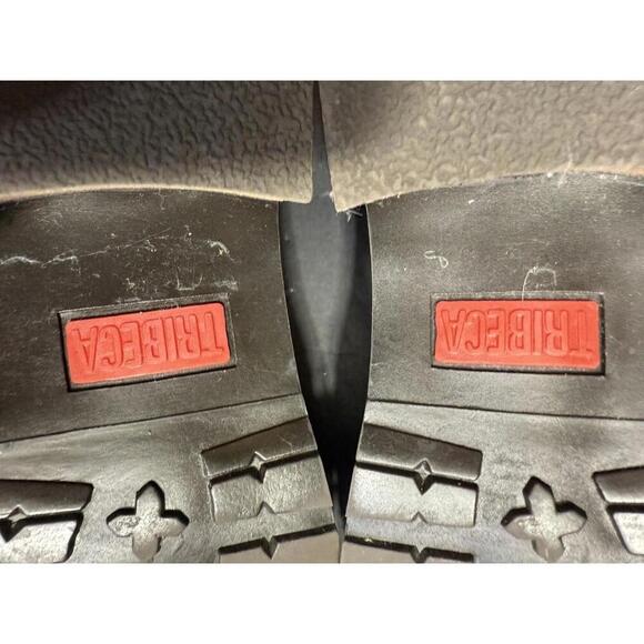 Vintage Y2K Tribeca Plaid Leather Fringe Chunky 90s Baddie Platform Heels 10M - Picture 5 of 13